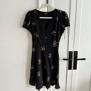 Madewell floral navy dress